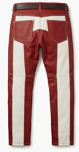 Apex Two-Tone Paneled Leather Riding Pants