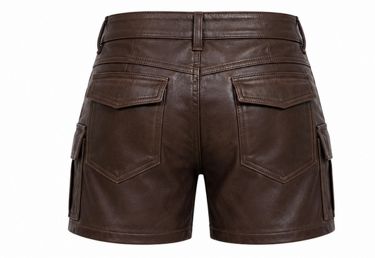 Nomad Utility Faux-Leather Cargo Shorts