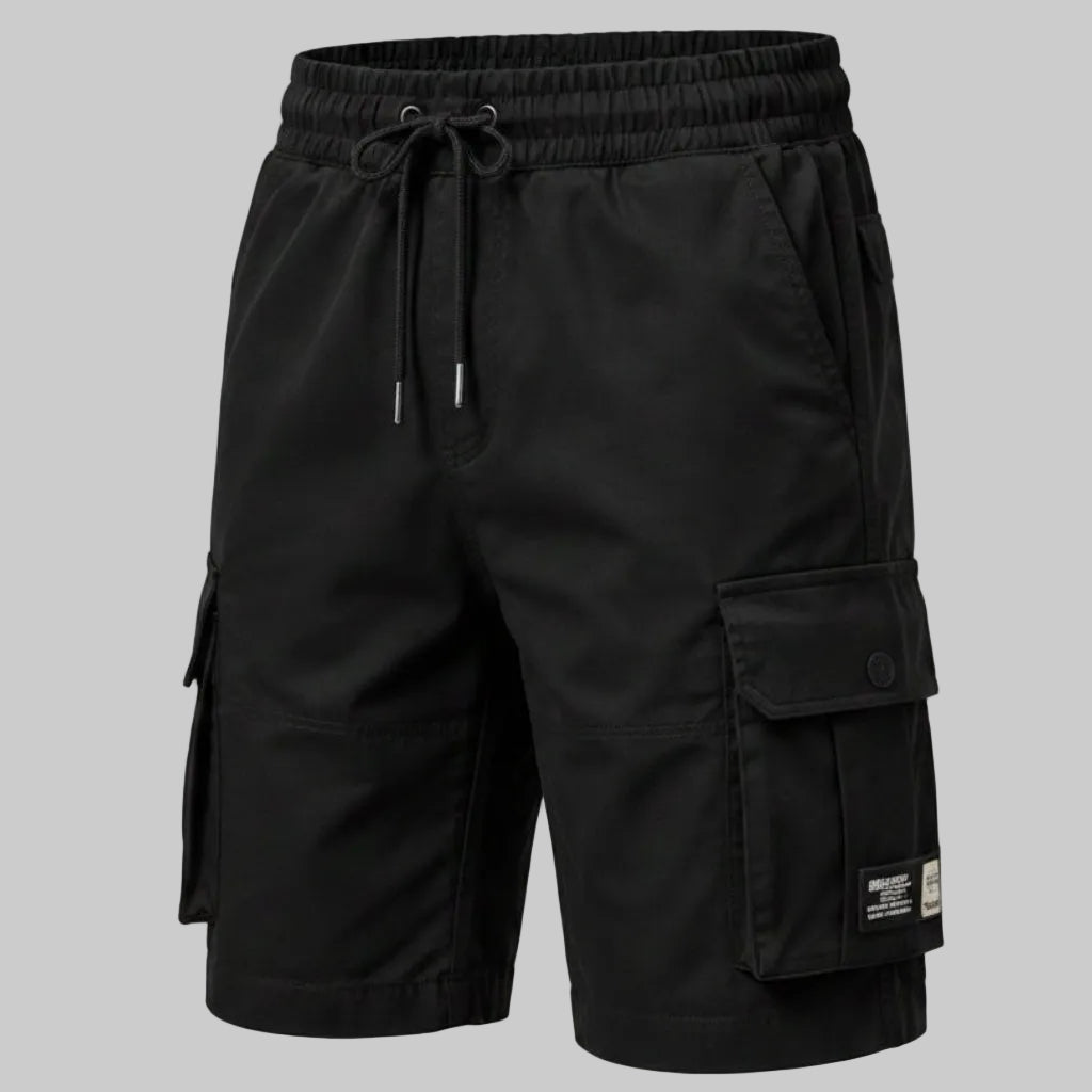 Classic Black Cargo Performance Shorts