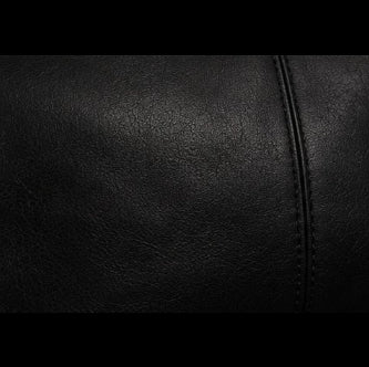Premium Black Leather Laptop Briefcase