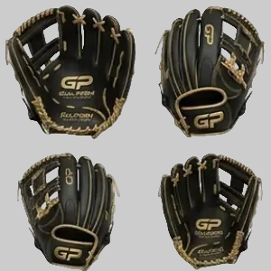 GP Elite Pro Fielding Baseball Glove – Black & Gold Edition