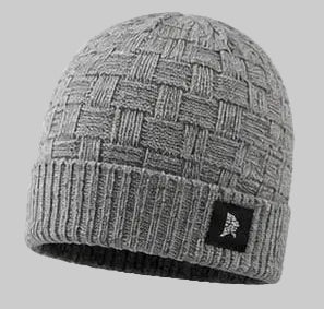 Unisex Textured Basket-Weave Knit Beanie