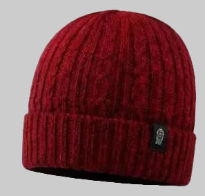 Unisex Cable-Knit Cuffed Beanie