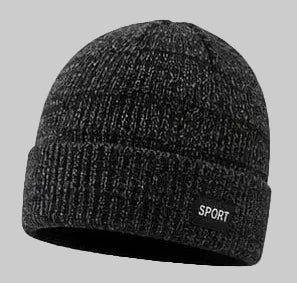 Unisex Textured Marl Knit Beanie