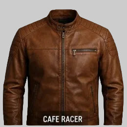 Café Racer Leather Jacket
