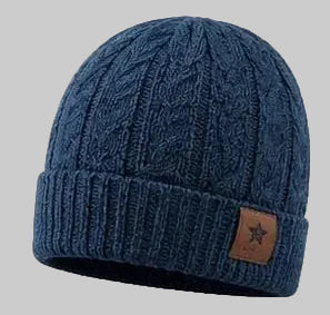Vintage Cable-Knit Cuffed Beanie