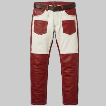 Apex Two-Tone Paneled Leather Riding Pants