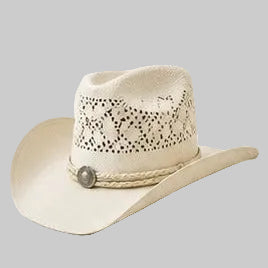 Gulposh Industries Ventura Laser-Cut Straw Cowboy Hat
