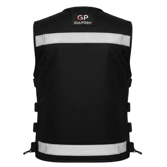 Gulposh Men's Reflective Multi-Pocket Tactical Utility Vest