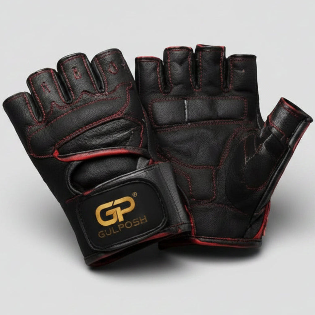 Gulposh Performance Training Gloves (Black/Red Trim).