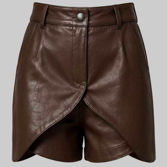 Gulposh Industries Tulip Overlay Leather Skort