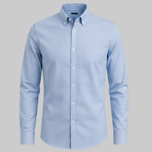 Men’s Light Blue Pinpoint Oxford Dress Shirt