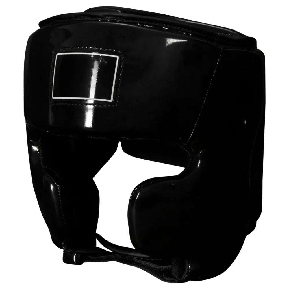 Gulposh Luxe Elite Full-Face Sparring Head Guard (Stealth Gloss Black Edition)