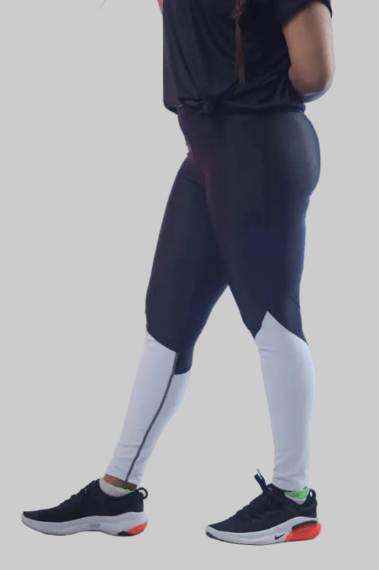 Gulposh Luxe "Apex Chevron" Color-Block Leggings