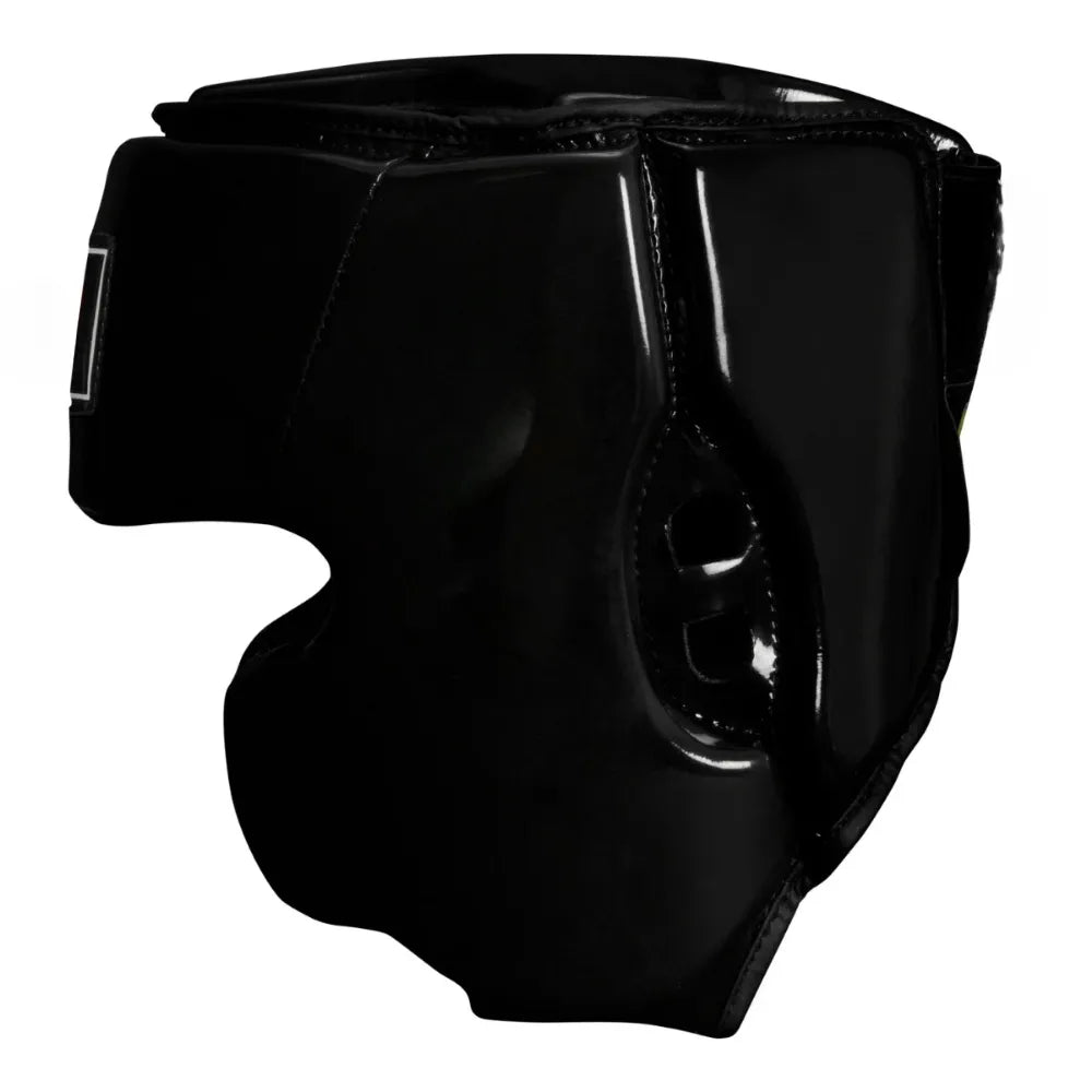 Gulposh Luxe Elite Full-Face Sparring Head Guard (Stealth Gloss Black Edition)