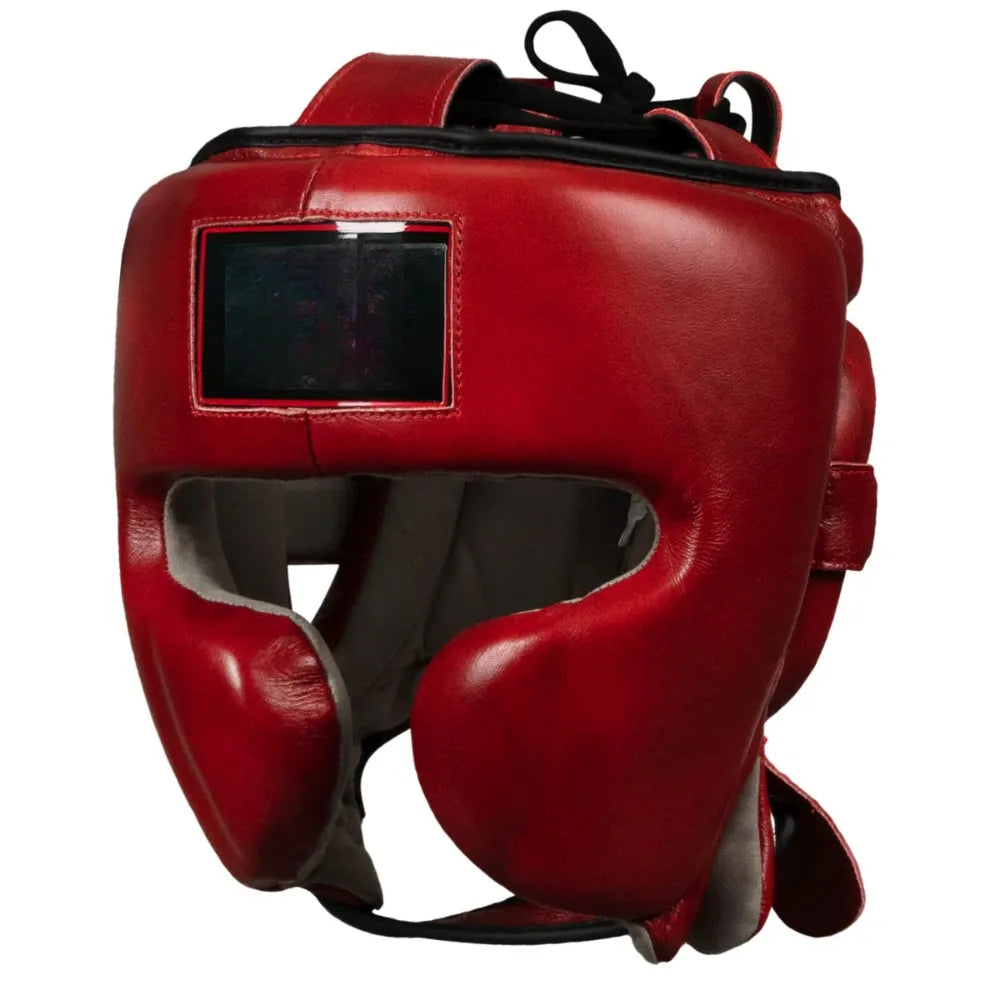 Gulposh Luxe Elite Full-Face Sparring Head Guard (Crimson Red Edition)