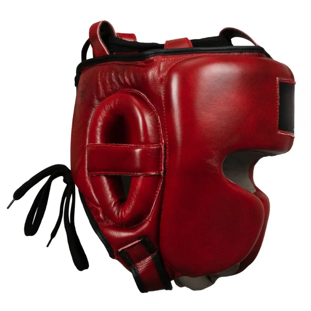Gulposh Luxe Elite Full-Face Sparring Head Guard (Crimson Red Edition)