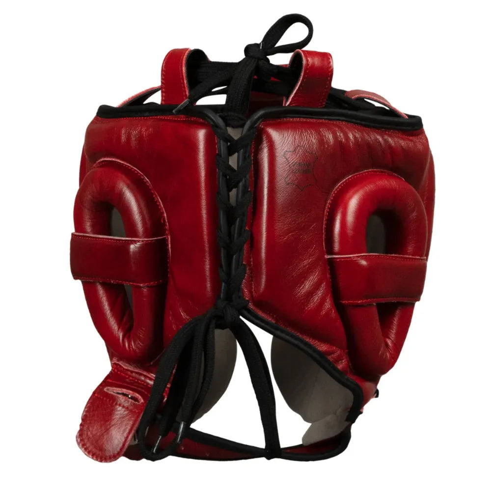 Gulposh Luxe Elite Full-Face Sparring Head Guard (Crimson Red Edition)