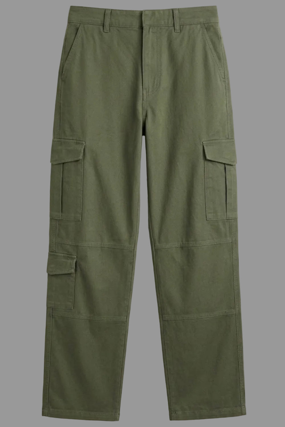 Gulposh Luxe Vanguard Heavy Twill Cargo Trousers Olive Green