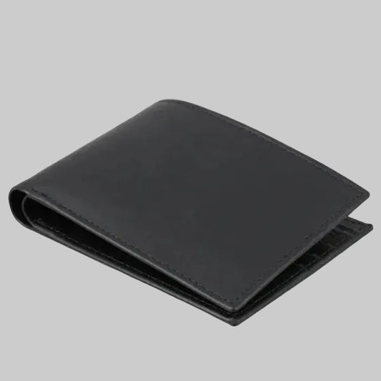 Classic Black Bifold Wallet.