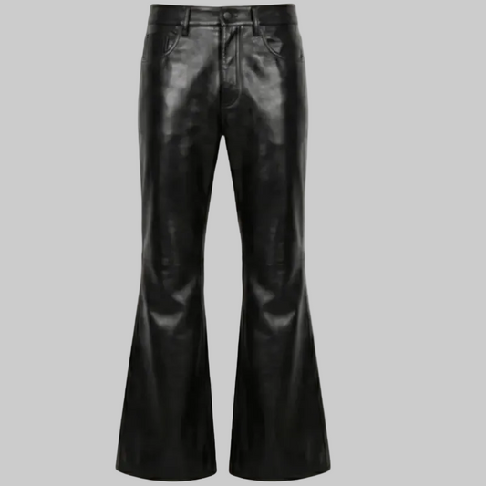 Gulposh Luxe "Night Rider" Leather Flare Pants