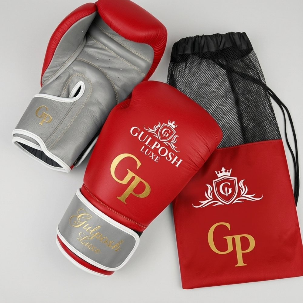 Gulposh Luxe "Tiger-Apex" Pro Competition Boxing Gloves (Crimson Red Edition)