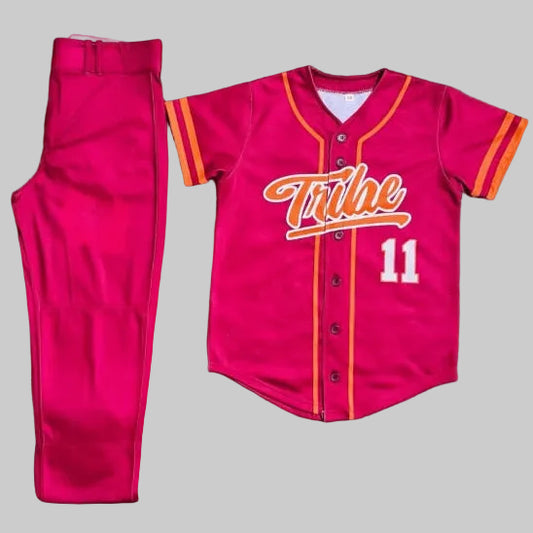 Elite Series Sublimated Maroon Baseball Uniform Kit (Jersey & Matching Pants)