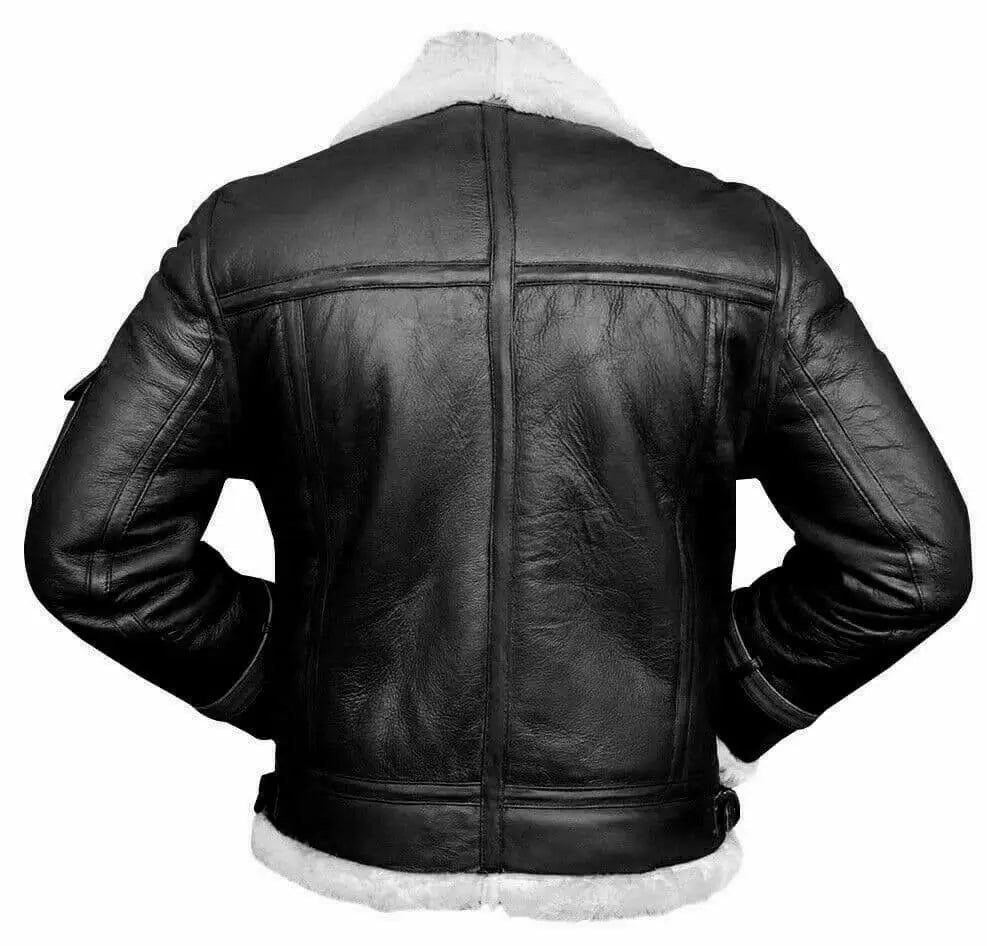 Fur Aviator Pilot Bomber Jacket.