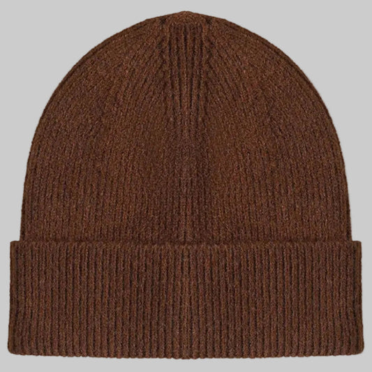 Cabin Ribbed Beanie (Brown)