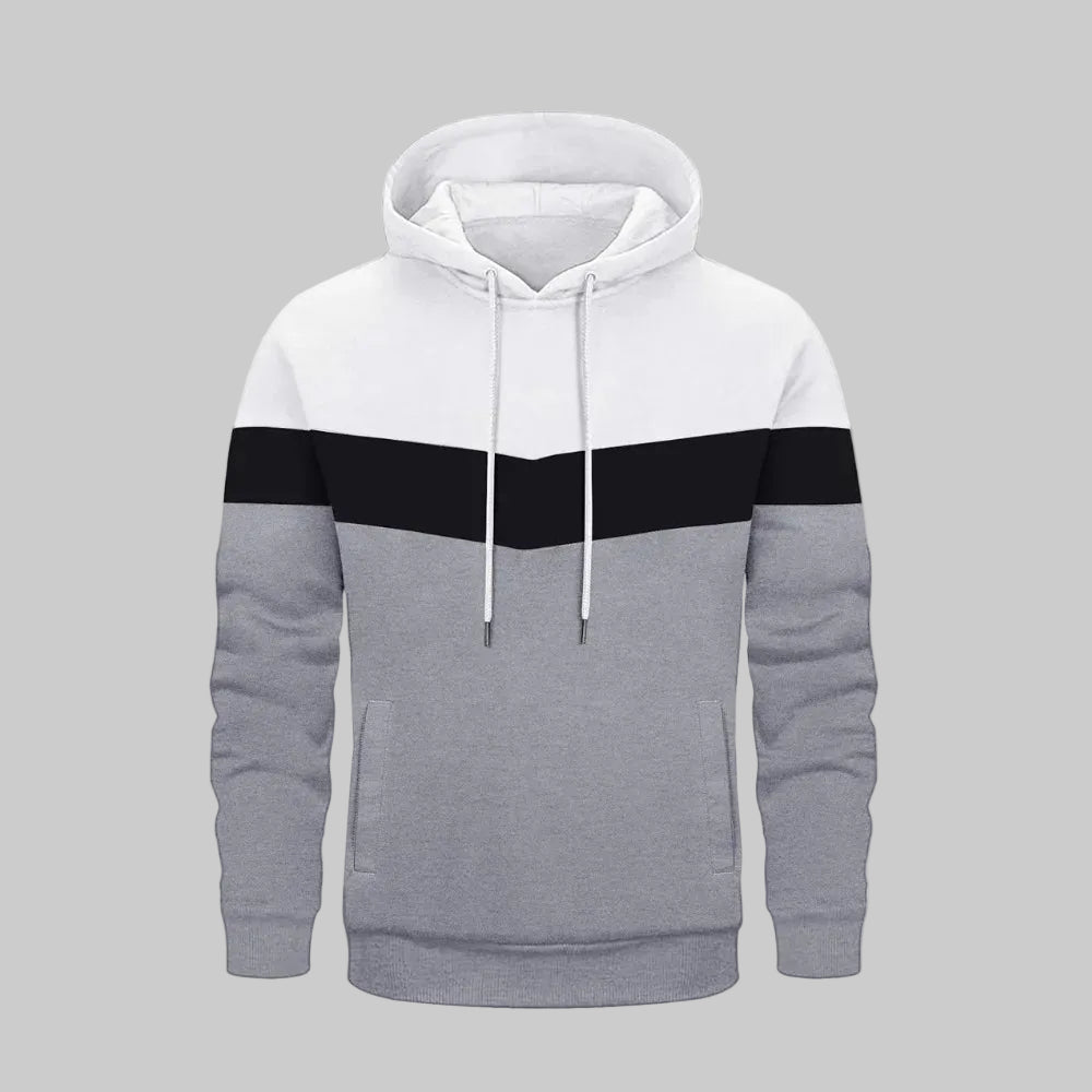 V-Panel Tricolor "Chevron" Pullover Hoodie