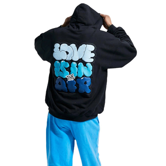 Gradient Bubble Text Oversized Hoodie