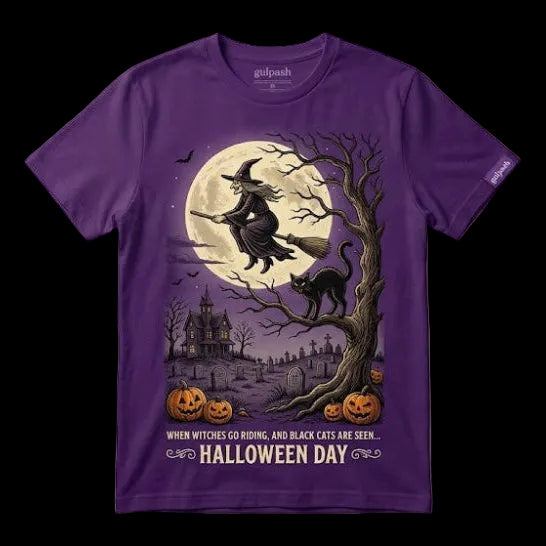 "Witches' Ride" Premium Halloween Tee (Gulposh Luxe Exclusive)
