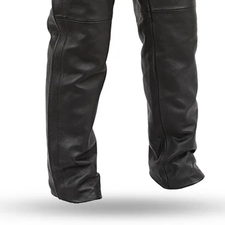 Iron-Hide Full-Zip Motorcycle Leather Pants