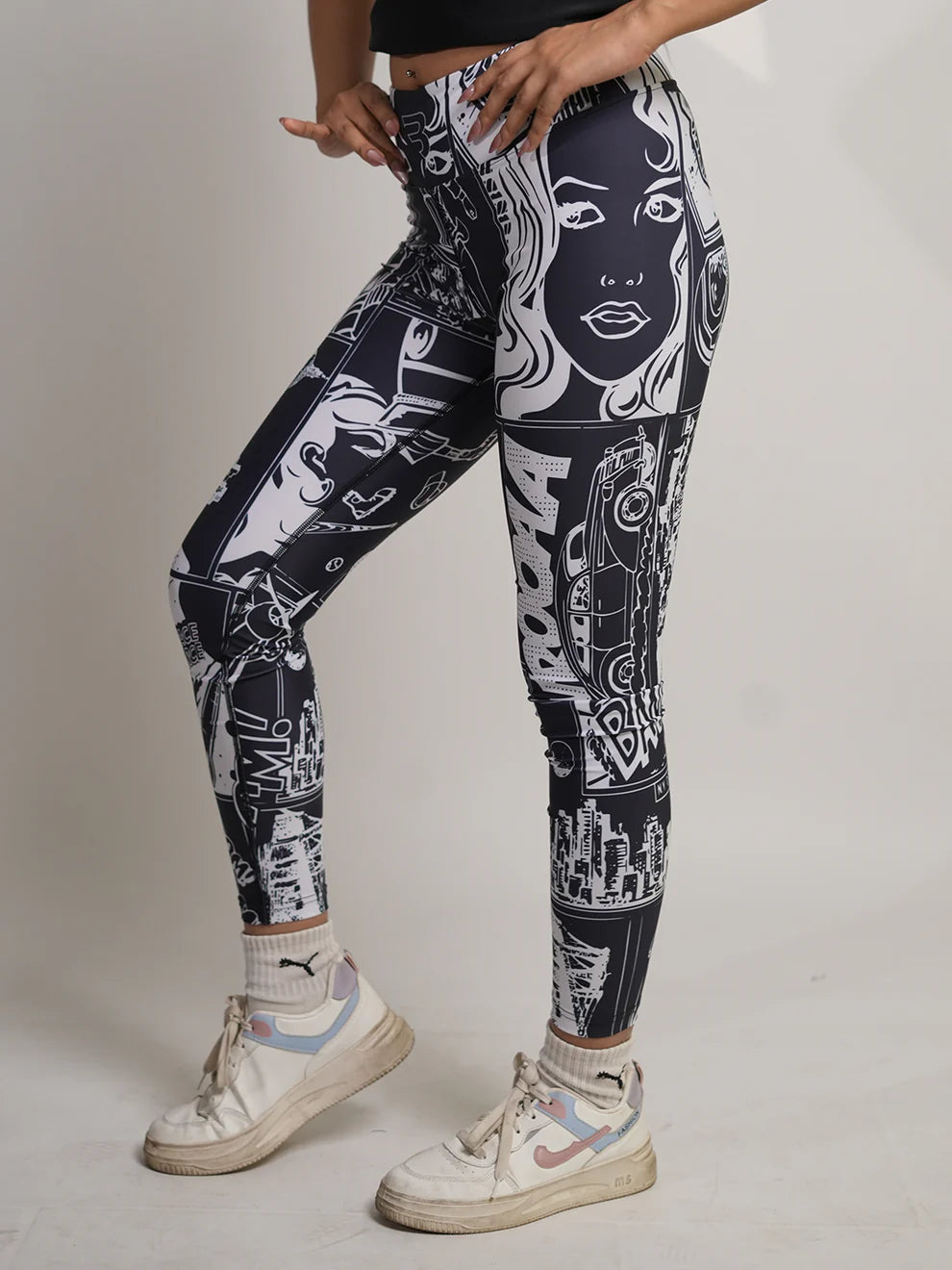 Gulposh Luxe "Pop-Art Comic" Sublimated Fitness Leggings