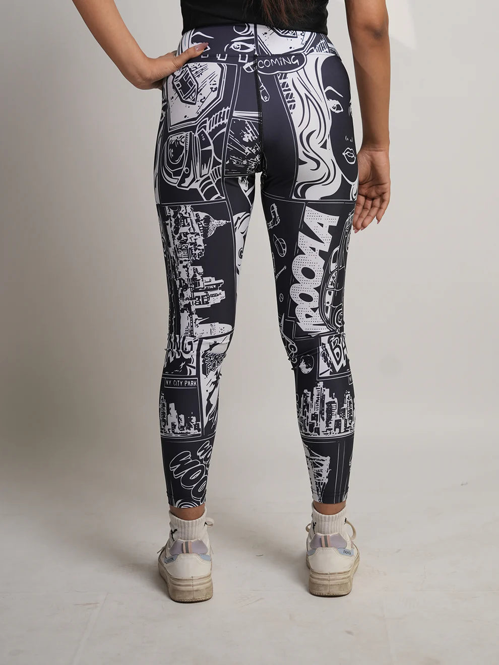 Gulposh Luxe "Pop-Art Comic" Sublimated Fitness Leggings