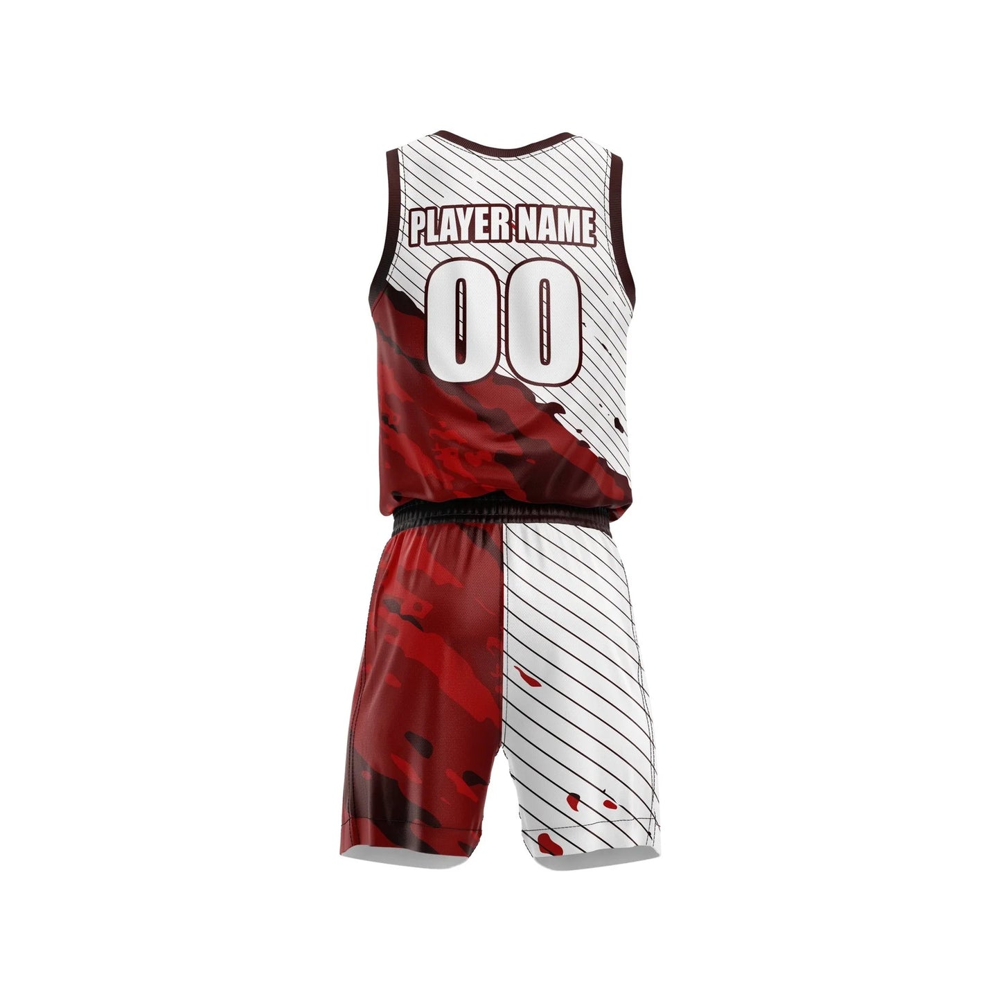 Crimson Drive Custom Basketball Uniform Set