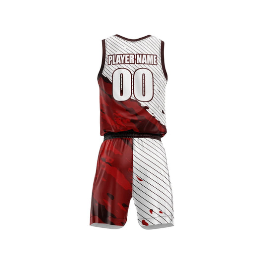 Crimson Drive Custom Basketball Uniform Set