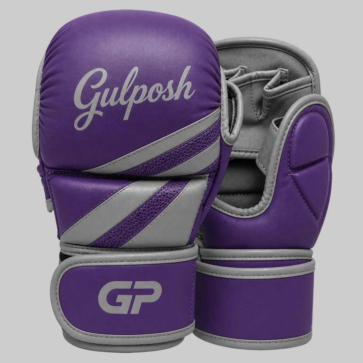 Gulposh GP Premium MMA Sparring Gloves (Purple & Grey Edition)