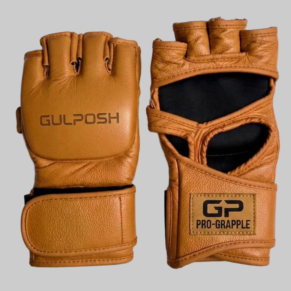 Gulposh Heritage Pro-Grapple MMA Gloves (Camel Edition)