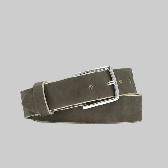 Matte Finish Leather Belt