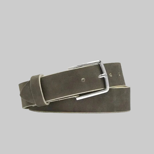 Matte Finish Leather Belt