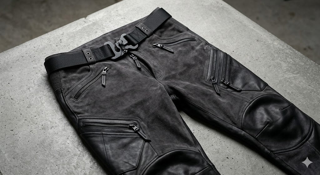 Ironclad Tactical Suede & Leather Hybrid Moto Pants