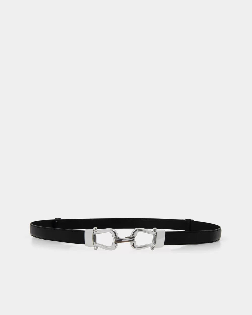"Unity" Silver Interlock Skinny Belt