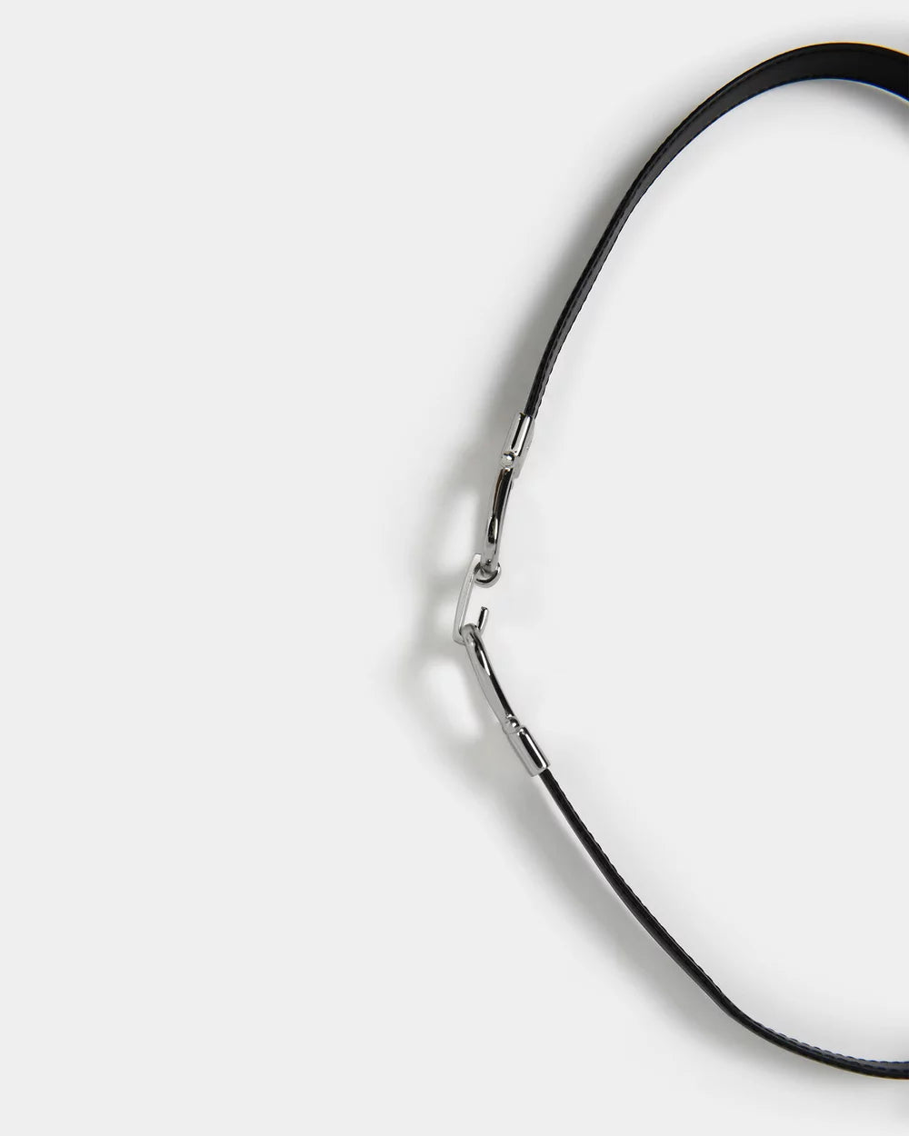 "Unity" Silver Interlock Skinny Belt