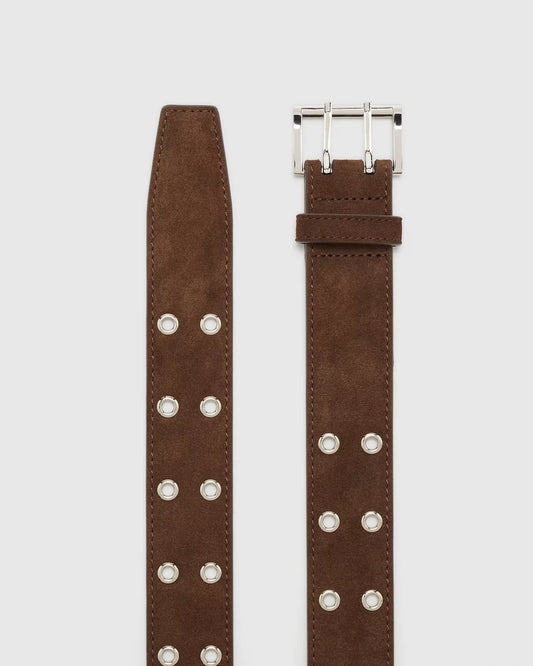 Naked Vice "The Hendrix" Belt (Chocolate Suede)