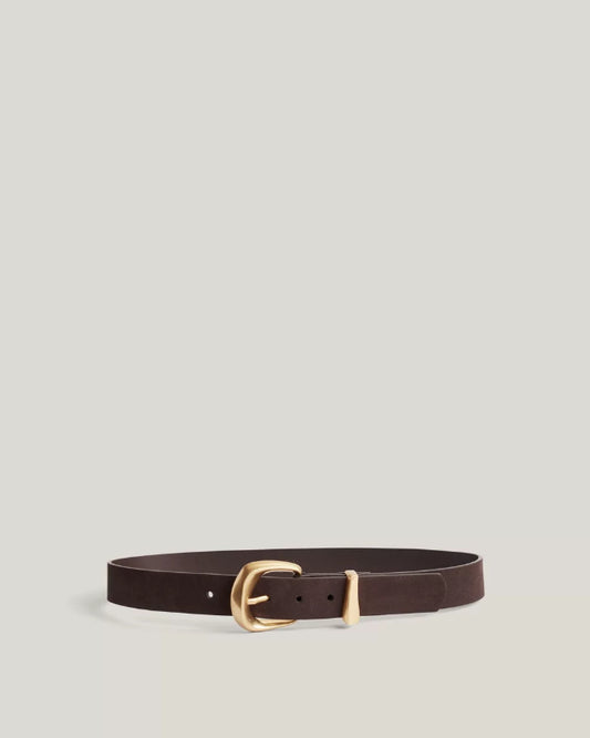 Organic Gold-Toned Suede Belt