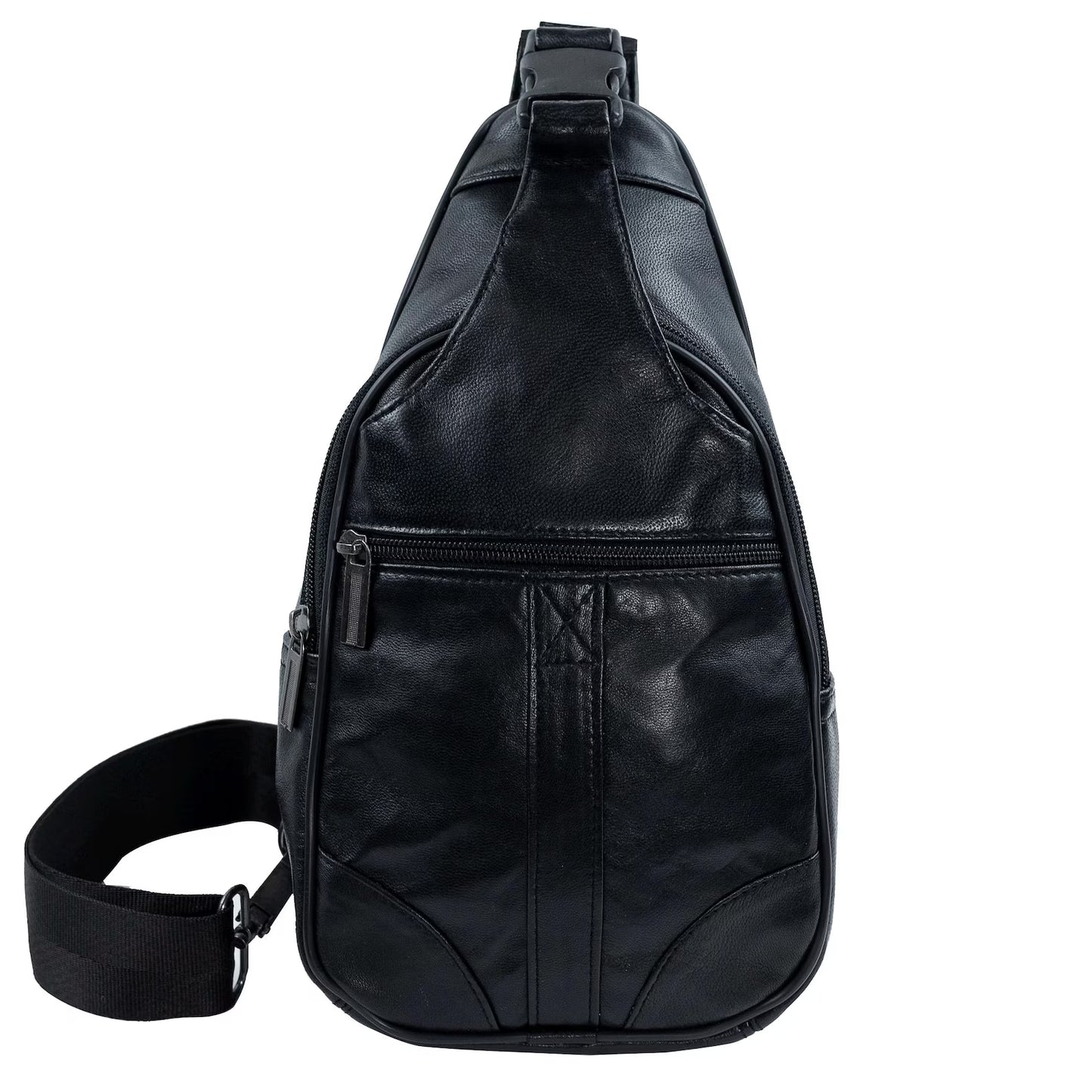 Premium Leather Sling Backpack