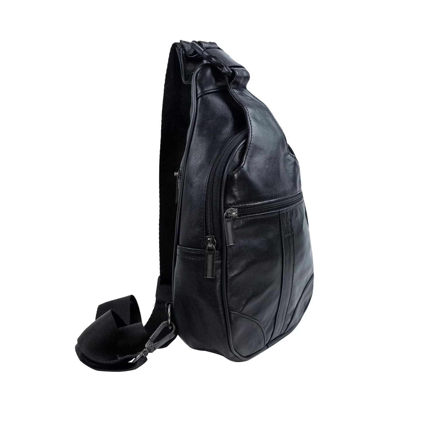 Premium Leather Sling Backpack