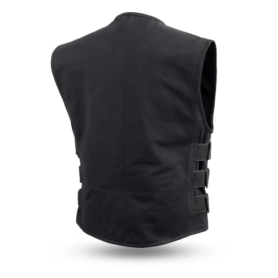 "Knox" Men's Motorcycle SWAT Style Canvas Vest