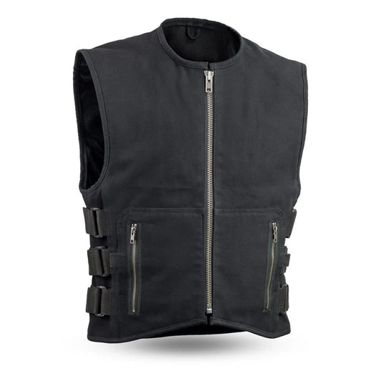 "Knox" Men's Motorcycle SWAT Style Canvas Vest
